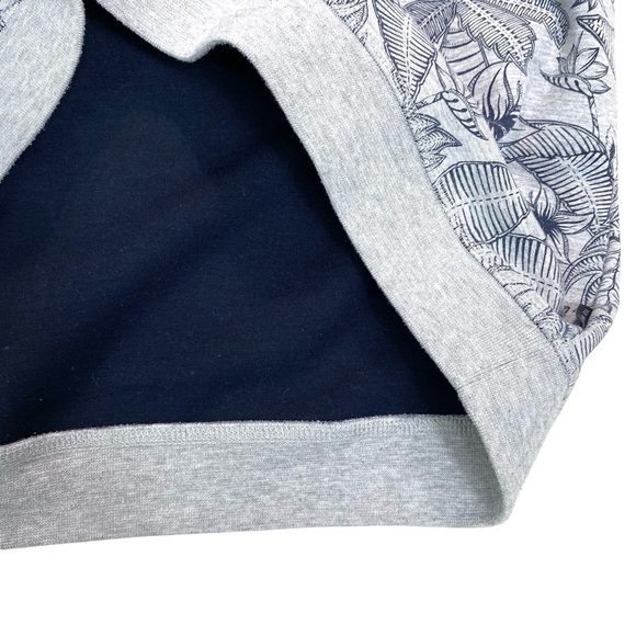 Ted Baker London Hawaiian Tropical Flower Monkey Pullover Sweatshirt Gray Sz XL - Picture 7 of 12